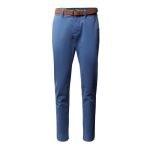 Chinosy o kroju regular fit z dodatkiem streczu model ‘John’