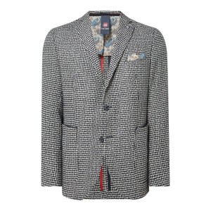 Marynarka zapinana na 2 guziki o kroju tailored fit ze wzorem w pepitkę model ‘Aris’