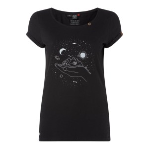 T-shirt z bawełny model ‘Florah’