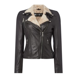 Kurtka skórzana z watowaniem model ‘Winter Biker Princess’