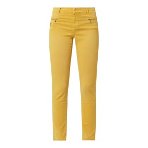 Jeansy o kroju skinny fit z dodatkiem streczu model ‘Malu Zip’