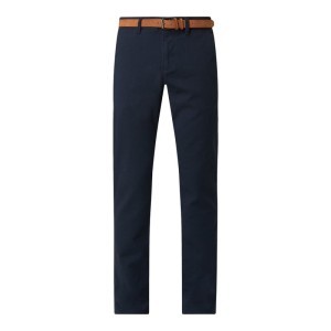 Chinosy o kroju regular fit z dodatkiem streczu model ‘John’