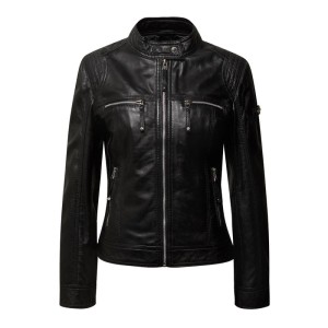 Kurtka skórzana w stylu Biker