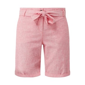 Szorty z mieszanki lnu i bawełny