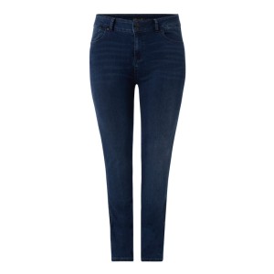 Jeansy PLUS SIZE z niskim stanem o kroju super slim fit z dodatkiem lyocellu model ‘Vivien Jn’