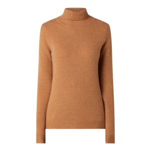 Sweter z wywijanym kołnierzem z wełny