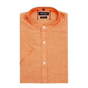 Koszula lniana o kroju slim fit model ‘Ivo’