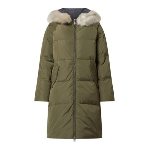 Płaszcz puchowy ze sztucznym futrem model ‘Ventoso’