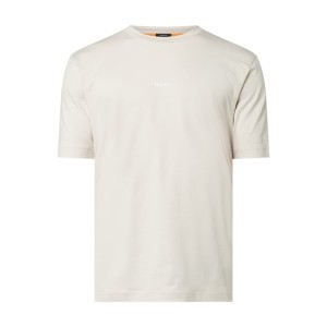 T-shirt z gumowym nadrukiem z logo