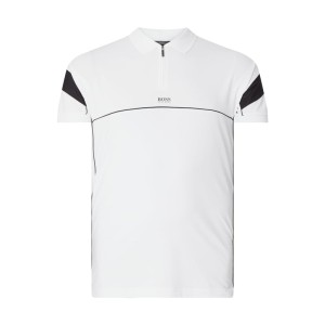 Koszulka polo o kroju slim fit z wypustkami w kontrastowym kolorze model ‘Philix’