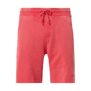 Szorty z dzianiny dresowej z efektem sprania