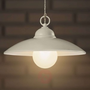 Prosta lampa wisząca BAJA. kość słoniowa