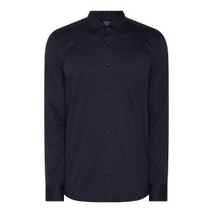 Koszula biznesowa o kroju slim fit z dżerseju