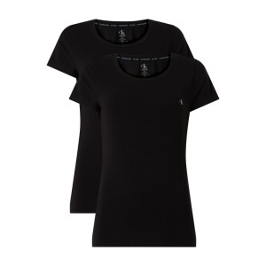 T-shirt z dodatkiem modalu w zestawie 2 szt.