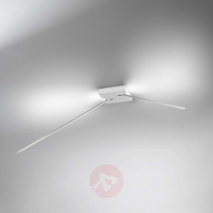 Lampa sufitowa Spillo  z LED 2 ramiona biała