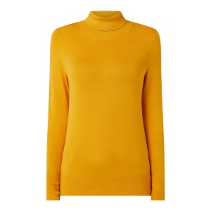 Sweter z wywijanym kołnierzem z mieszkanki wiskozy