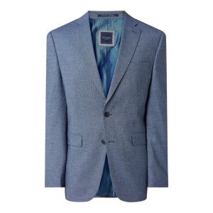 Marynarka na 2 guziki o kroju slim fit z tkanym wzorem