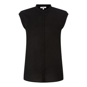 Bluzka z bawełny z krytą listwą guzikową