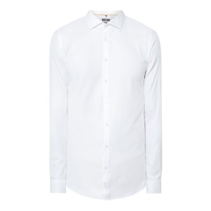 Koszula biznesowa o kroju super slim fit z diagonalu