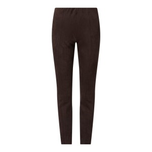 Legginsy z imitacji skóry welurowej