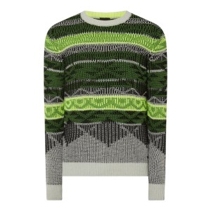 Sweter z dodatkiem wełny z alpaki model ‘Kwolf’