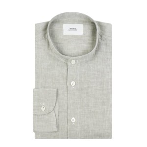 Koszula lniana o kroju slim fit