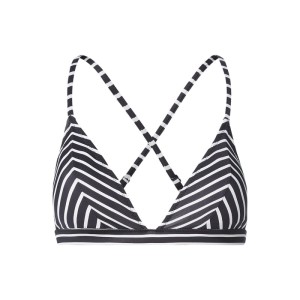 Góra bikini o trójkątnym kształcie ze skrzyżowanymi ramiączkami