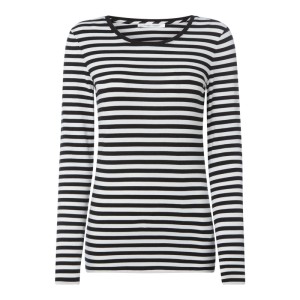 Bluzka z długim rękawem z wzorem w paski