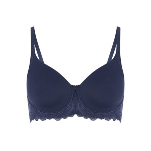 Biustonosz z fiszbinami PLUS SIZE z mikrowłókna i koronki model ‘Valencia’