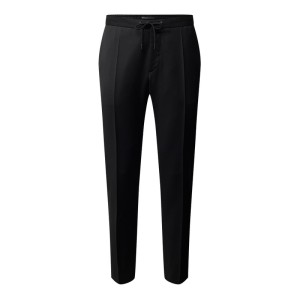 Spodnie do garnituru o kroju slim fit z żywej wełny model ‘Banks4’