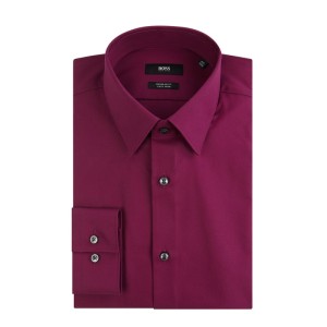 Koszula biznesowa o kroju regular fit z popeliny z bardzo długim rękawem model ‘Eliott’