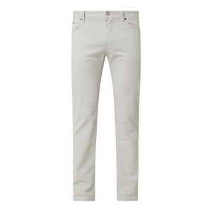 Spodnie o kroju regular fit z dodatkiem streczu model ‘Maine’