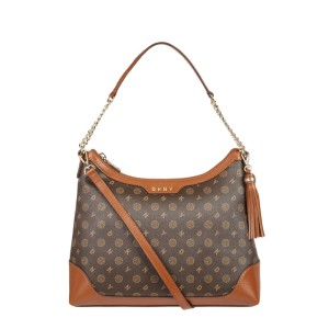 Torba hobo z obszyciem ze skóry model ‘Polly’