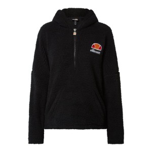 Bluza z kapturem ze sztucznego kożuszka
