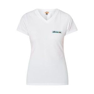 T-shirt z dekoltem w serek model ‘Stronara’