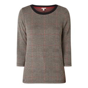 Bluzka we wzory z kratką glencheck