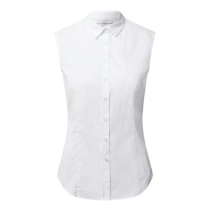 Top bluzkowy o kroju slim fit z wykładanym kołnierzem