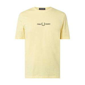 T-shirt z bawełny z wyhaftowanym logo