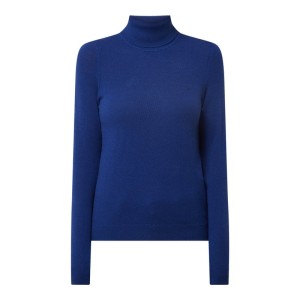 Sweter z wywijanym kołnierzem z wełny