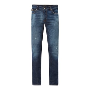 Jeansy o kroju slim fit z dodatkiem streczu
