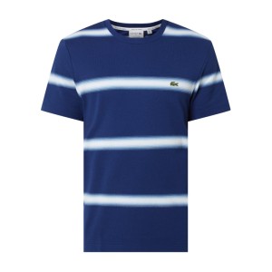 T-shirt z bawełny ze wzorem w paski