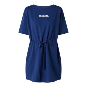 Sukienka z dzianiny dresowej z detalami z logo