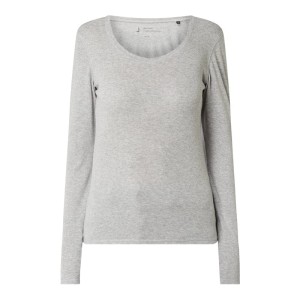 Bluzka z długim rękawem z dekoltem okrągłym