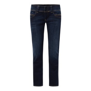 Jeansy w dekatyzowanym stylu o kroju regular fit