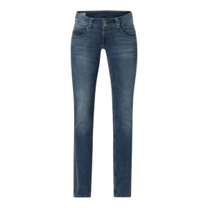 Jeansy o kroju straight fit z dodatkiem streczu model ‘Venus’