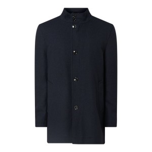 Kurtka wełniana z tkaną fakturą