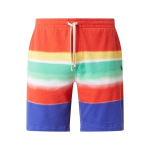 Szorty z dzianiny dresowej z efektem batikowania