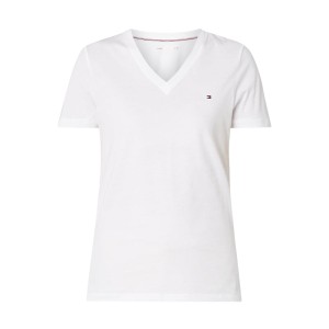 T-shirt z bawełny z wyhaftowanym logo