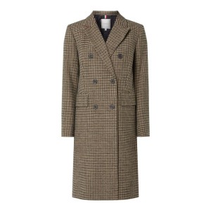Płaszcz w kratkę glencheck
