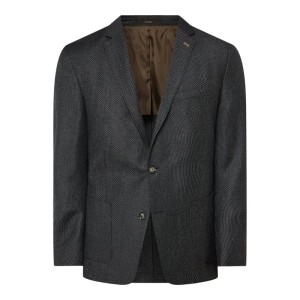 Marynarka na 2 guziki z mieszanki żywej wełny